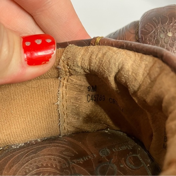 B.o.c. Concept Peggy clogs brown embossed leather size 9 - Picture 7 of 7